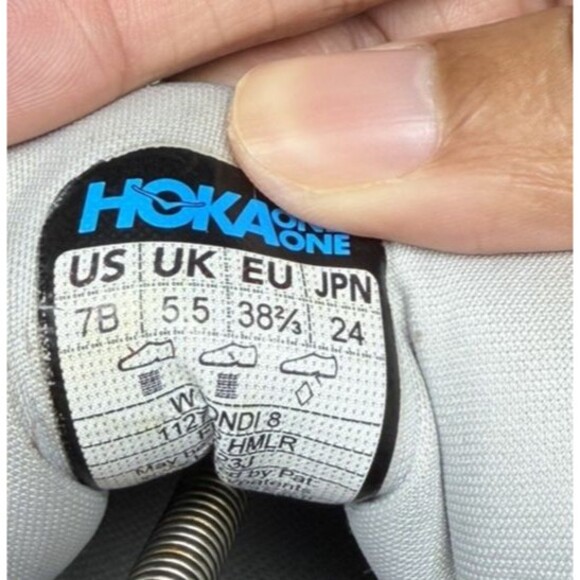 HOKA Bondi 8 Harbor Mist/Lunar Rock Size 7B Women’s Running (1127952-HMLR) - Picture 6 of 6